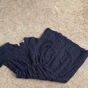 Main Street Exchange Odessa Navy Lace Dress